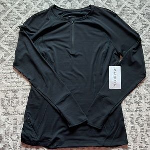 NWT Athleta Rash Guard Half-Zip Fitted Top size L tall